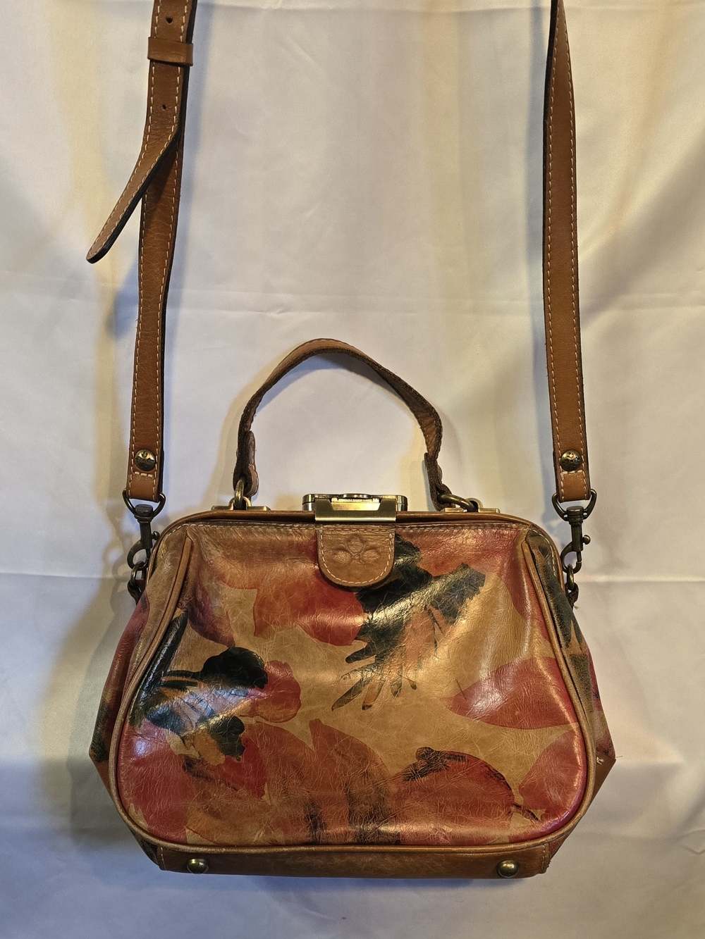 Patricia Nash Gracchi Leather Satchel